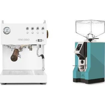 Kávovar Ascaso Steel DUO PID, White&Wood + Eureka Mignon Specialita, CR…