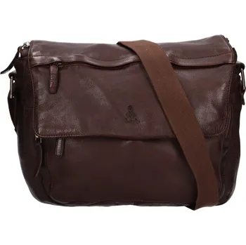 Pánská aktovka Pánská kožená taška na doklady Dakar Amos - tmavě hnědá