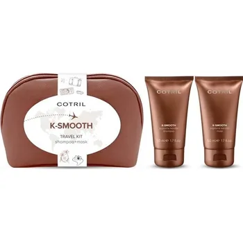 Vlasová regenerace Cotril K-SMOOTH SET cestovní balení šampon 50ml, maska 50ml pro hladké vlasy