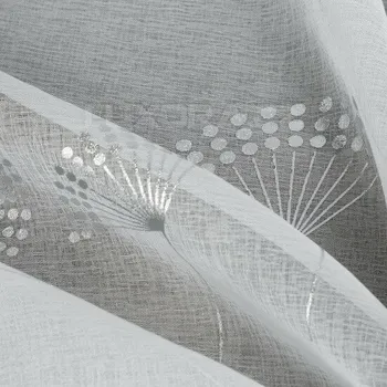 Záclona Záclona vějíř stříbrný - 150 x 300 cm