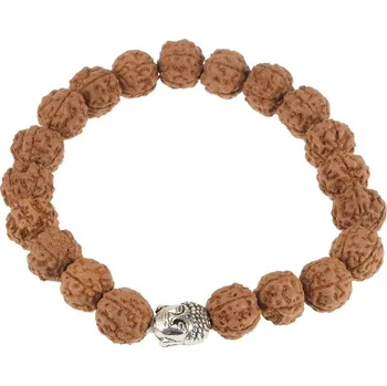 Náramek Náramek Mala rudraksha 20/11 mm Buddha přírodní