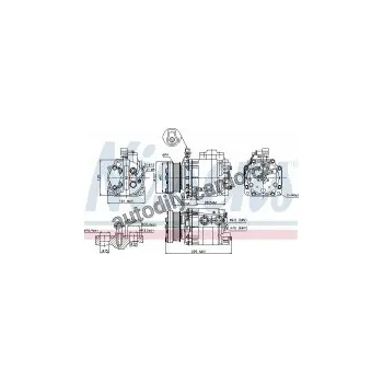 Chladič motoru Kompresor klimatizace NISSENS 89354