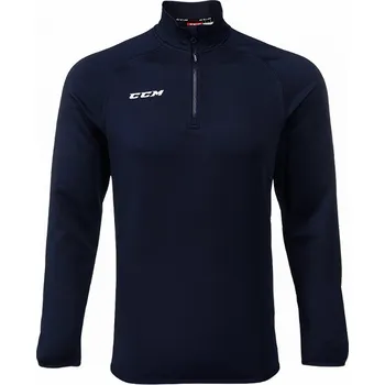 Mikina CCM Locker Room 1/4 Zip navy Barva: Navy, Velikost: L