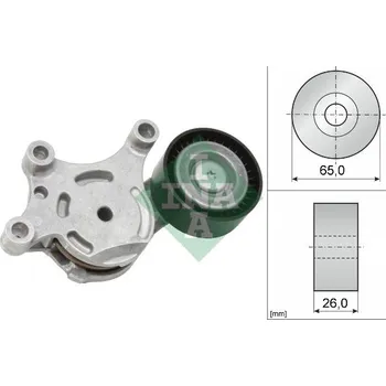 Napínák, žebrovaný klínový řemen INA 534 0075 20