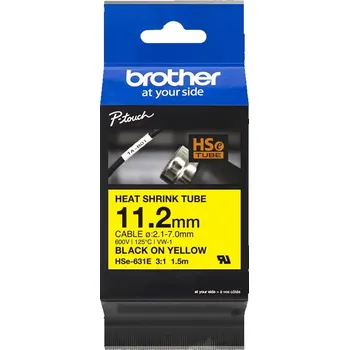 Bužírka BROTHER HSE-631E, bužírka žlutá/černá (11, 2 mm)