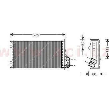 Výměník tepla 11/97- topný radiátor [330*158*42]