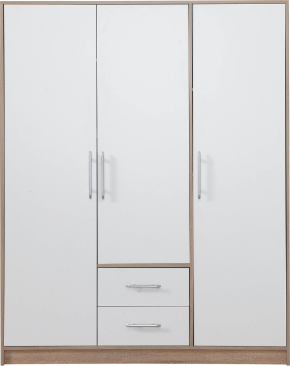 Šatní skříň Smart 2 - Bílá / Sonoma