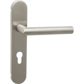 Dveřní kování TI - FAVORIT SPECIÁL - 2005 PZ otvor pro vložku, klika/klika, 90 mm BN - Broušená nerez (16)