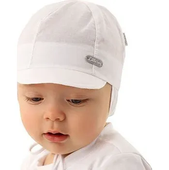 Kojenecká čepice letní kojenecká čepička Marika zavazovací s kšiltem Maluszek velikost 42