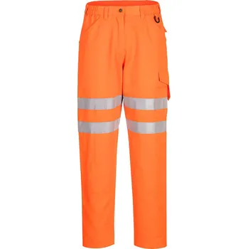 PORTWEST HI-VIS ECO EC40 / Reflexní ECO kalhoty do pasu - HV oranžová UK 36/EU 52