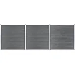 Zahradní plot WPC šedý