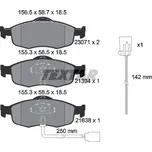 TEXTAR Sada brzdových destiček, kotoučová brzda 2307104