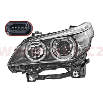 Autožárovka -12/04 světlomet BI-XENON D2S+H7 (bez jednotky, svítilny a žárovky, s motorem) (auto) HELLA (první výroba) L