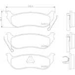 BREMBO Sada brzdových destiček, kotoučová brzda P37009