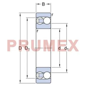 SKF 1304 ETN9 naklápěcí kuličkové ložisko