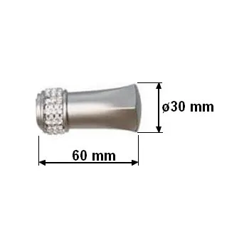 Koncovka pro tyč 19mm Pluton Crystal - satina