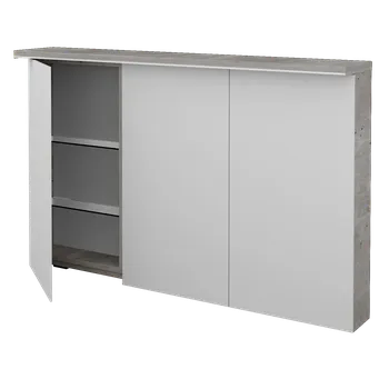 Koupelnový nábytek Dřevojas Třídveřová galerka ASTON GA3OE 120 - D01 Beton