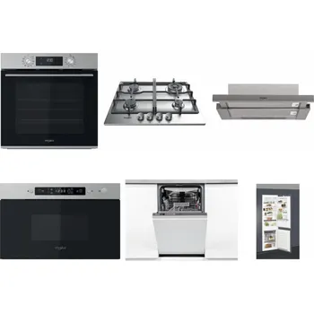 Set domácích spotřebičů WHIRLPOOL OMK58CU1SX + WHIRLPOOL TKRL 661 IX EU + WHIRLPOOL AKR 5390/1 IX + WHIRLPOOL MBNA910X + WHIRLPOOL WSIO 3O34 PFE X + WHIRLPOOL ART 66112