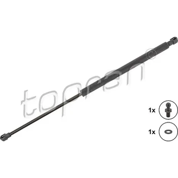 Příslušenství karosérie TOPRAN Pneumatická pružina, zavazadlový / nákladový prostor 600 152