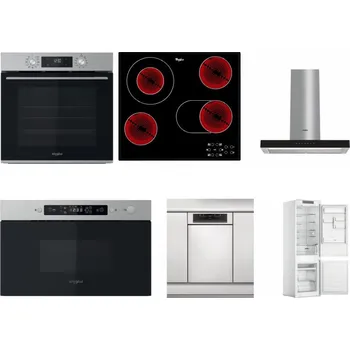 Set domácích spotřebičů WHIRLPOOL OMK58CU1SX + WHIRLPOOL AKT 8190/BA + WHIRLPOOL WHBS 62F LT K + WHIRLPOOL MBNA910X + WHIRLPOOL WSBO 3O34 PF X + WHIRLPOOL WHC18 T311