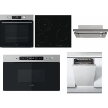 Set domácích spotřebičů WHIRLPOOL OMK58CU1SX + WHIRLPOOL AKT 8900 BA + WHIRLPOOL AKR 5390/1 IX + WHIRLPOOL MBNA910X + WHIRLPOOL WSIC 3M27 C