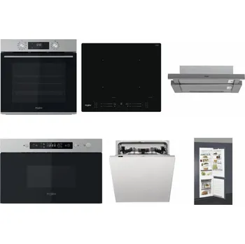 Set domácích spotřebičů WHIRLPOOL OMK58CU1SX + WHIRLPOOL WL S7260 NE + WHIRLPOOL AKR 749/1 IX + WHIRLPOOL MBNA910X + WHIRLPOOL WIC 3C33 PFE + WHIRLPOOL ART 66112