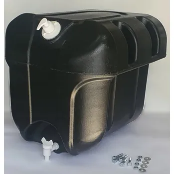 Kanystr Nádrž na vodu, kanystr 50L černý plast s mýdlenkou SERTPLAST 42U2153