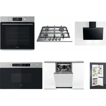 Set domácích spotřebičů WHIRLPOOL OMK58CU1SX + WHIRLPOOL TKRL 661 IX EU + WHIRLPOOL AKR 62F LT K + WHIRLPOOL MBNA910X + WHIRLPOOL WSIO 3O34 PFE X + WHIRLPOOL ART 65031
