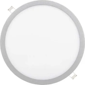 LED panel LEDSVITI OT948R600-60-SIL Stmívatelný stříbrný kruhový vestavný LED panel 600mm 48W studená bílá