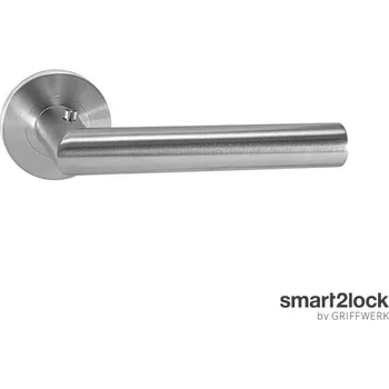 GK - LUCIA PROFESSIONAL - R - S2L s uzamykáním bez spodní rozety, klika/klika s uzamykáním levá BN - Broušená nerez (71)