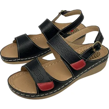 Dámské sandále Koka Dámské černé sandály 05 Barva: Černá, Velikost: 36