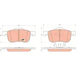TRW Sada brzdových destiček, kotoučová brzda GDB1388