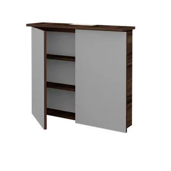 Koupelnový nábytek Dřevojas Dvoudveřová galerka SANI GA2O 80 - D06 Ořech