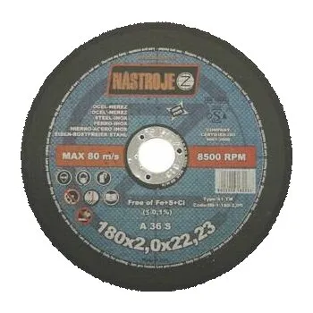 Řezný kotouč NÁSTROJE CZ Kotouč řezný 180x2,0x22 na ocel a nerez - certifikát OSA - IM-1-180-2,0R