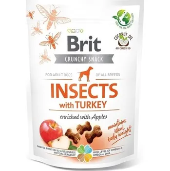 Pamlsek pro psa Brit Care Dog Crunchy Crack. Insec. Turkey Apples 200g