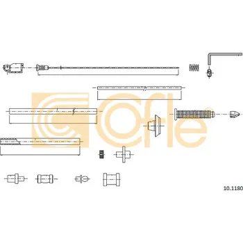 Plynové lanko COFLE Lanko plynu 101180