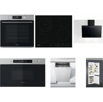 Set domácích spotřebičů WHIRLPOOL OMK58CU1SX + WHIRLPOOL AKT 8900 BA + WHIRLPOOL AKR 62F LT K + WHIRLPOOL MBNA910X + WHIRLPOOL WSIC 3M27 C + WHIRLPOOL ART 66112