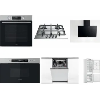 Set domácích spotřebičů WHIRLPOOL OMK58CU1SX + WHIRLPOOL TKRL 661 IX EU + WHIRLPOOL AKR 62F LT K + WHIRLPOOL MBNA910X + WHIRLPOOL WSIO 3O34 PFE X + WHIRLPOOL WHC18 T311