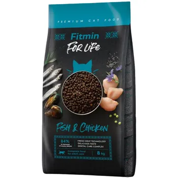 Krmivo pro kočku Fitmin For Life Cat Adult Fish/Chicken 8 kg