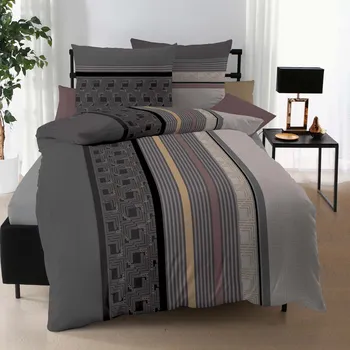 Povlečení Kaeppel | Flanelové povlečení Edit anthrazit 140x200, 70x90