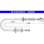 ATE Tažné lanko, ovládání spojky 24372822002