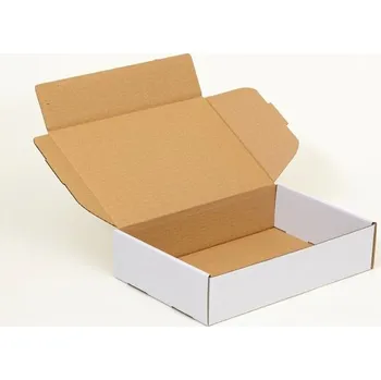 Obalový materiál Poštovní kartonová krabice 200x120x80 mm 3VVL B 360g/m2 bílá - paleta 1240 ks