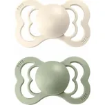 BIBS Supreme symetrické cumlíky z prírodného kaučuku 2ks - veľkosť 1 - Ivory / Sage