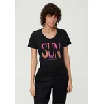 s.Oliver dámské triko s potiskem 99D0 černé Velikost: 32