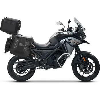 Zavazadlo na motocykl Kompletní sada sedlových brašen SHAD TERRA TR40 a černého hliníkového 48L topcase, včetně montážní sady SHAD Voge 650DS / 650DSX