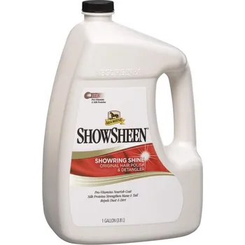 Kosmetika pro koně Lesk a rozčesávač na srst, hřívu i ocas Absorbine ShowSheen, kanystr 3,8l