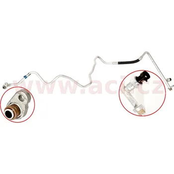 Sušič klimatizace hadice klimatizace bez snímače (pro výstup kondenzátoru) 1.4i 16V, 1.6i 16V, 2.0i 16V, 2.0i Turbo 16V, 1.5 dCi, 1.9dCi, 2.0dCi