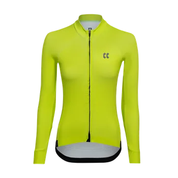 cyklistický dres Kalas Dámský cyklistický dres PASSION Z3 | Dres dlouhý rukáv TEMPS | lime Kalas velikost: 4 (L)