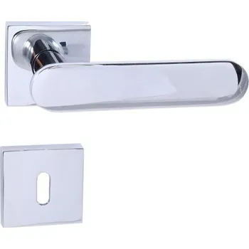 Dveřní kování TI - NELA - HR 4006 bez spodní rozety, klika/klika OC - ​​Chrom lesklý (03)