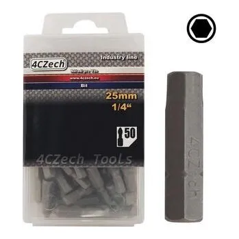 Bit 4CZech Bit 1/4" 6HR 7mm délka 25mm balení 50ks - 4CZ-8076-70-50